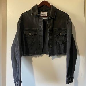 Garage cropped denim jacket